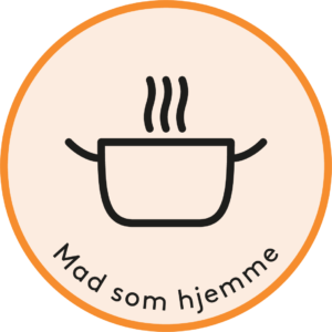 Altiden Omsorgsmodel grafisk illustration Mad som hjemme