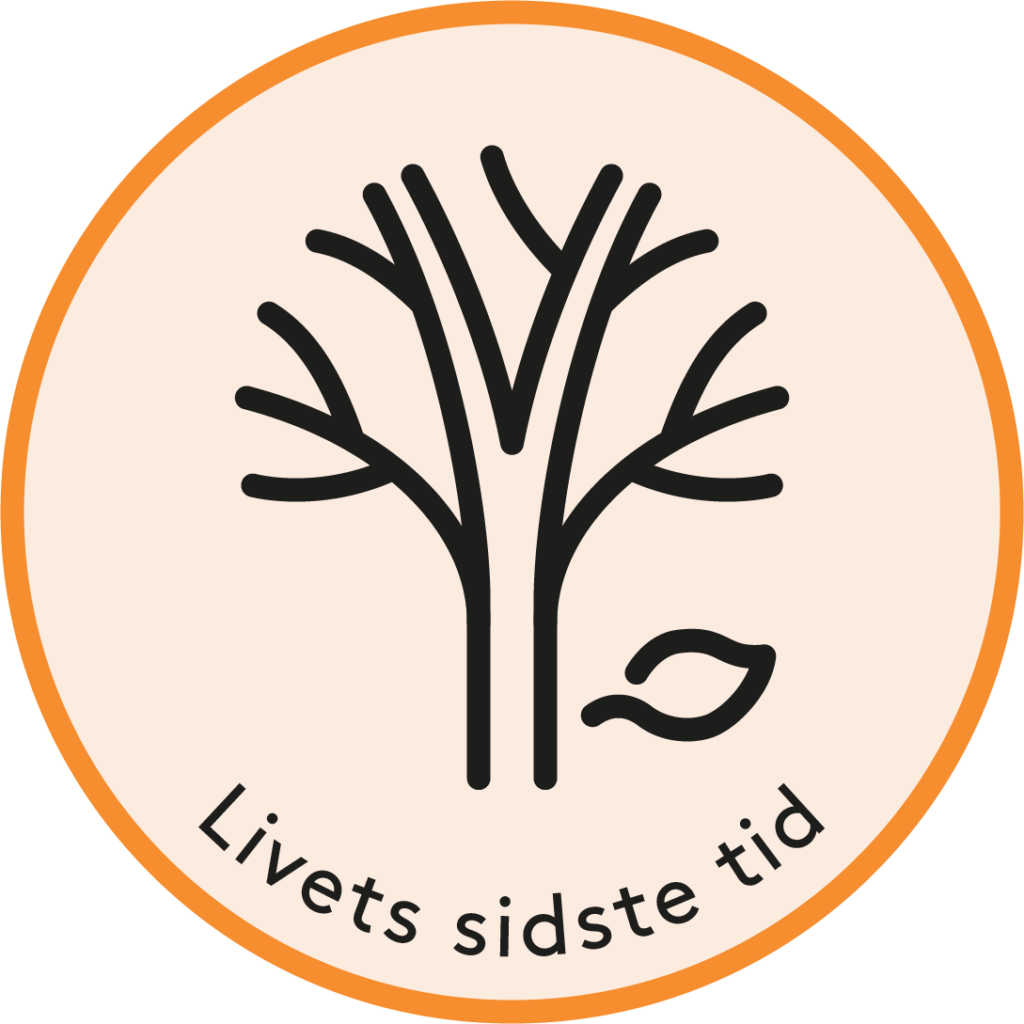 Altidens Omsorgsmodel grafisk illustration Livets sidste tid